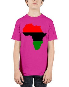 africamap 276# - black words and phrases - Youth Tee Unisex
