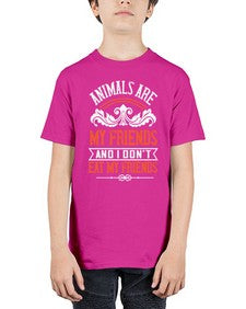 animals are my friends and i dont eat my friends 24# - vegan - Youth Tee Unisex