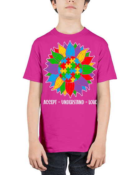 autism accept understand 7# - autism - Youth Tee Unisex