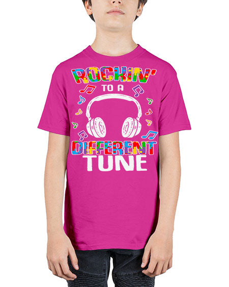 autism game rocking to a 23# - autism - Youth Tee Unisex