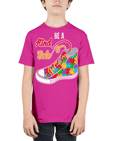 be a kind sole autism 59# - autism - Youth Tee Unisex