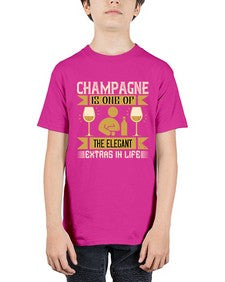 champagne is one of the elegant extras in life 78# - drinking - Youth Tee Unisex