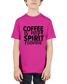 coffee is my spirit animal 820# - tea - Youth Tee Unisex