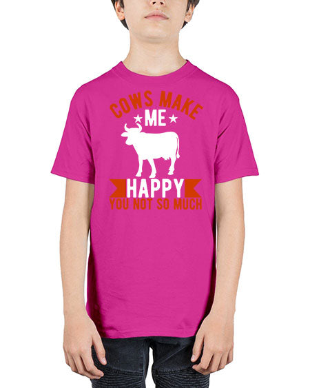 cows make me happy you not so much Style 5# - cow - Youth Tee Unisex