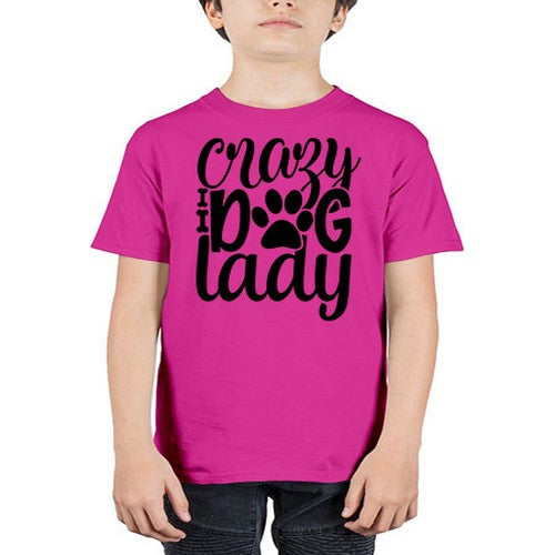 crazy dog lady Style 122# - dogs - Youth Tee Unisex