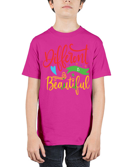 different is beautiful Style 11# - autism - Youth Tee Unisex