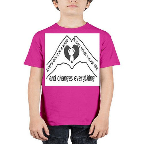 dog changes everything 75# - dogs - Youth Tee Unisex