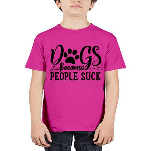 dogs because people suck 26# - dogs - Youth Tee Unisex