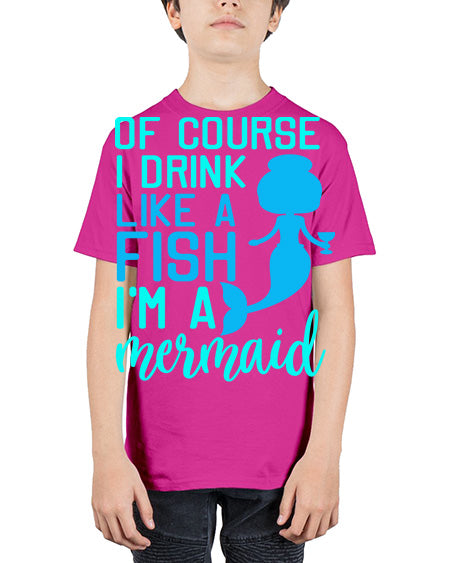 drinklikeafishvk 61# - shark-fish - Youth Tee Unisex