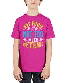 eat food not too much mostly plants 157# - vegan - Youth Tee Unisex