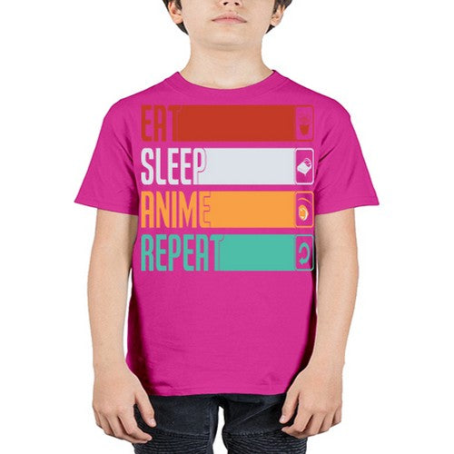 eat sleep anime repeat225# - anime - Youth Tee Unisex