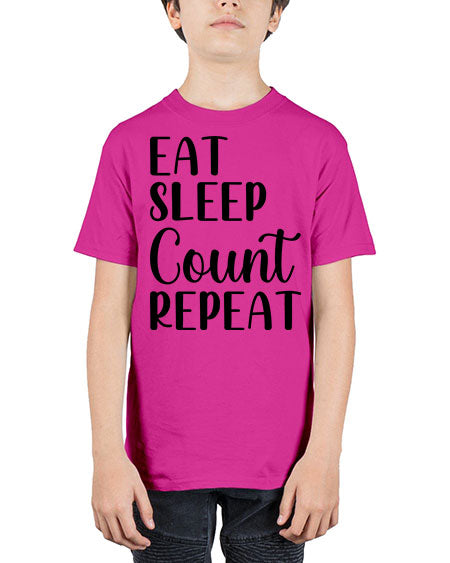 eat sleep count repeat 735# - pharmacist - Youth Tee Unisex