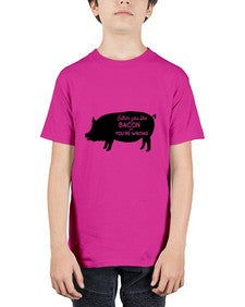 either you like bacon or youre wrong 949# - bacon - Youth Tee Unisex
