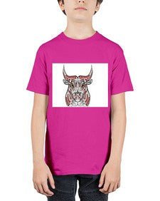 ethnic bull 418# - mandala - Youth Tee Unisex