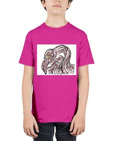 ethnic flamingo 423# - mandala - Youth Tee Unisex