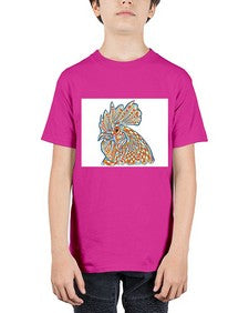 ethnic rooster 438# - mandala - Youth Tee Unisex