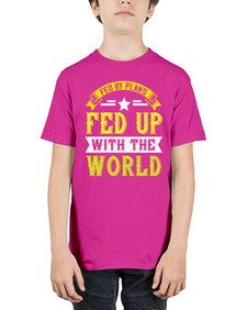 fed by plans fed up with the world 168# - vegan - Youth Tee Unisex
