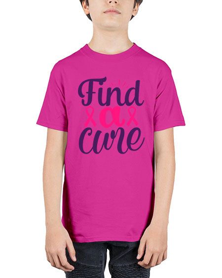 find a cure - breast cancer - Youth Tee Unisex