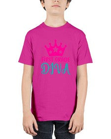 first grade diva 128# - first grade - Youth Tee Unisex