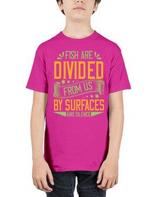fish are divided from us by surfaces and silence 975# - vegan - Youth Tee Unisex