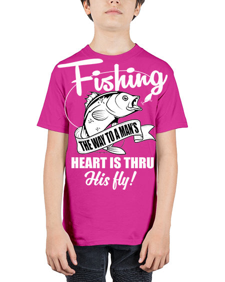 fishing 24# - shark-fish - Youth Tee Unisex