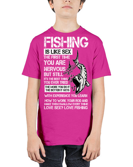 fishing 28# - shark-fish - Youth Tee Unisex