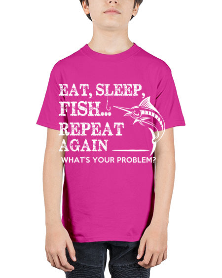 fishing 36# - shark-fish - Youth Tee Unisex