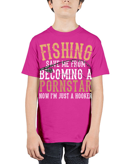 fishing save me 75# - shark-fish - Youth Tee Unisex
