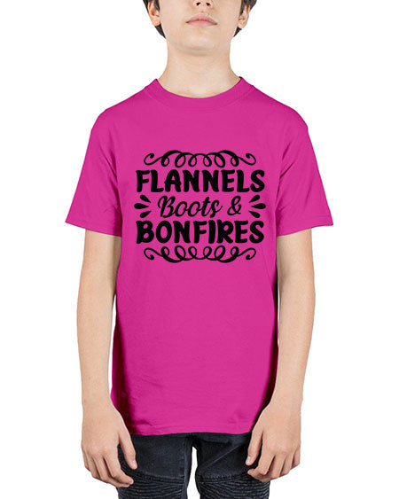 flannels boots bonfires 89# -  fashion - Youth Tee Unisex