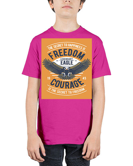 freedom eagle 35# - birds - Youth Tee Unisex