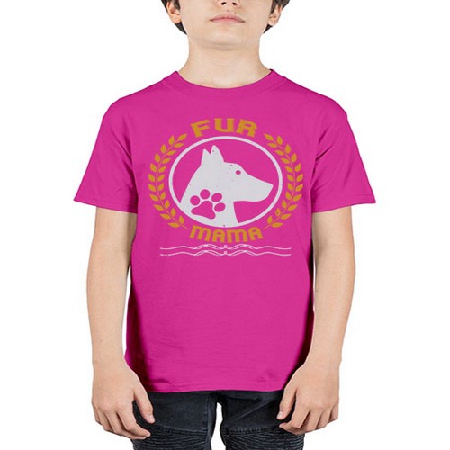 fur mama Style 204# - dogs - Youth Tee Unisex