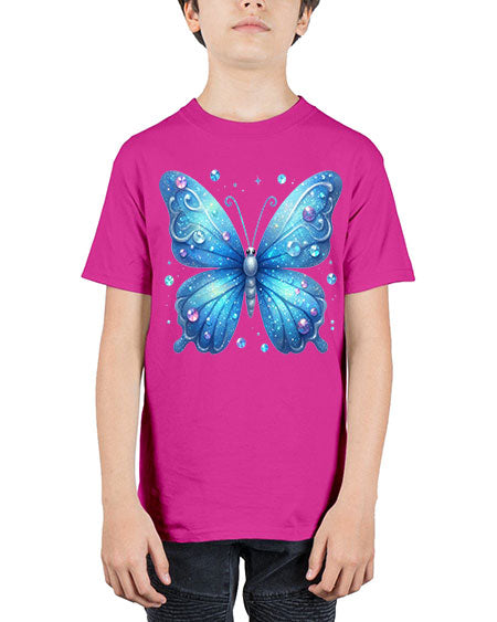 glitter butterfly 17# - butterfly - Youth Tee Unisex