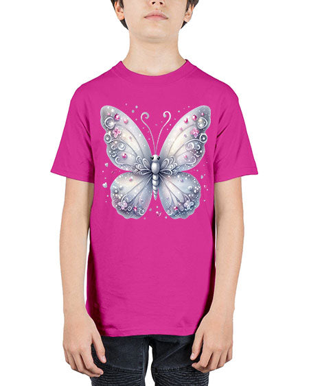 glitter butterfly 21# - butterfly - Youth Tee Unisex