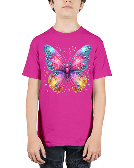 glitter butterfly 23# - butterfly - Youth Tee Unisex