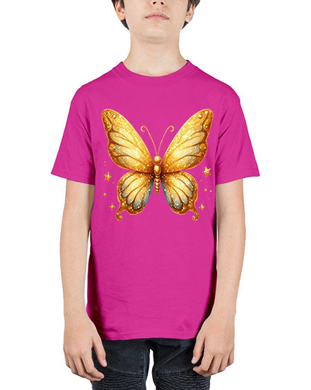 glitter butterfly 24# - butterfly - Youth Tee Unisex