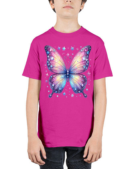 glitter butterfly 6# - butterfly - Youth Tee Unisex