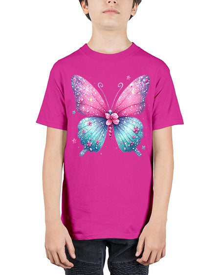glitter butterfly 7# - butterfly - Youth Tee Unisex