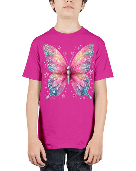 glitter butterfly 8# - butterfly - Youth Tee Unisex