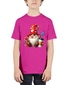 gnome with butterfly 12# - gnome - Youth Tee Unisex