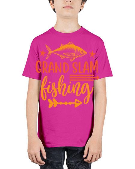 grand salm fishing 12# - shark-fish - Youth Tee Unisex