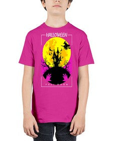 halloween full moon 500# - art pop art - Youth Tee Unisex
