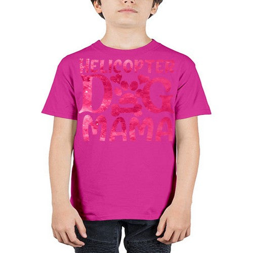helicopter dog mama 148# - dogs - Youth Tee Unisex
