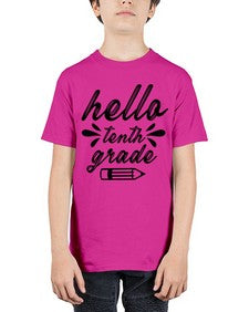 hello tenth grade 338# - tenth grade - Youth Tee Unisex