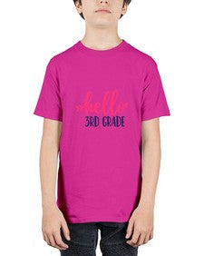 hello third grade 341# - third grade - Youth Tee Unisex
