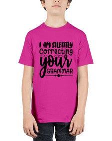 i am silently correcting your grammar 29# - sarcastic - Youth Tee Unisex
