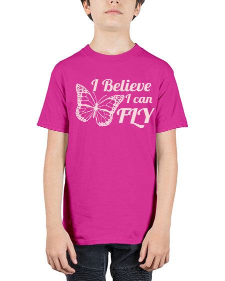 i believe i can fly  - butterfly - Youth Tee Unisex