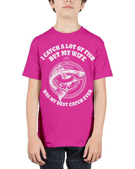 i catch a lot of fish 85# - shark-fish - Youth Tee Unisex