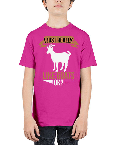 i just really like goats ok Style 3# - goat - Youth Tee Unisex