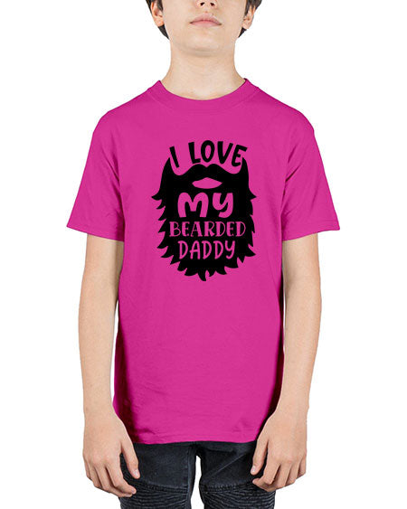 i love my bearded daddy Style 103# - baby - Youth Tee Unisex
