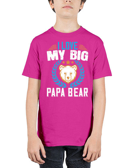 i love my big papa bear 141# - bears - animals - Youth Tee Unisex
